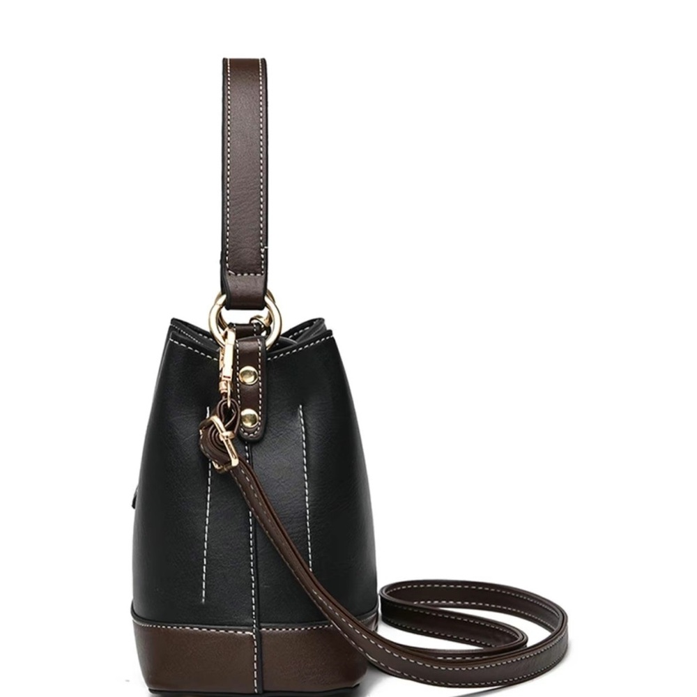 Elegant Black and Brown Women's Bag